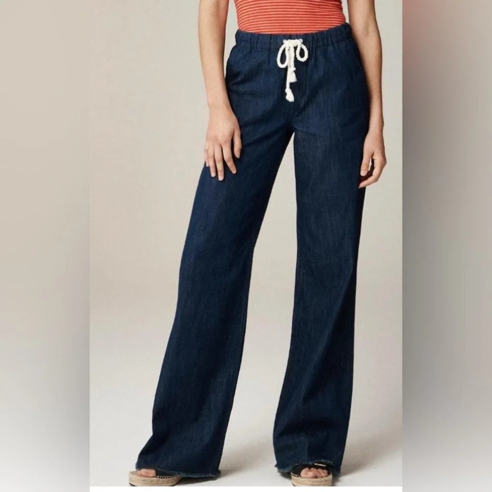 NWOT JCrew Pull-on drapey puddle jean